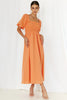 Islay Midi Dress - Orange