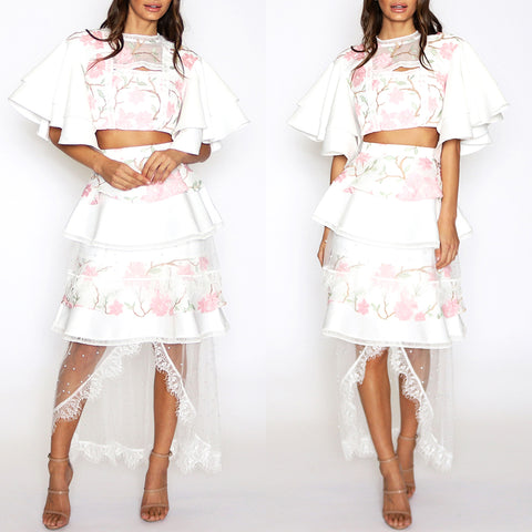 Madelyn Two Piece Set - White