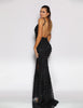 Yazmin Sequin Gown by Jadore - Black