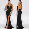 Yazmin Sequin Gown by Jadore - Black