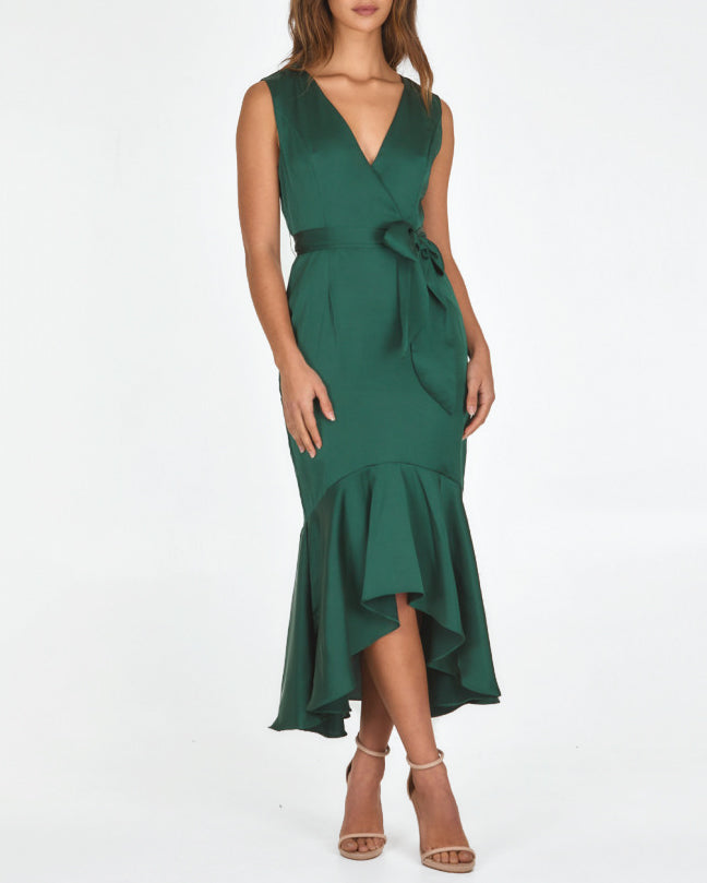 Elizabeth Midi Dress - Green