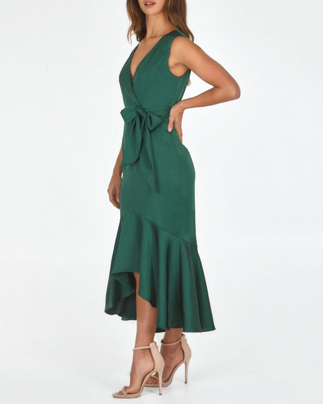 Elizabeth Midi Dress - Green