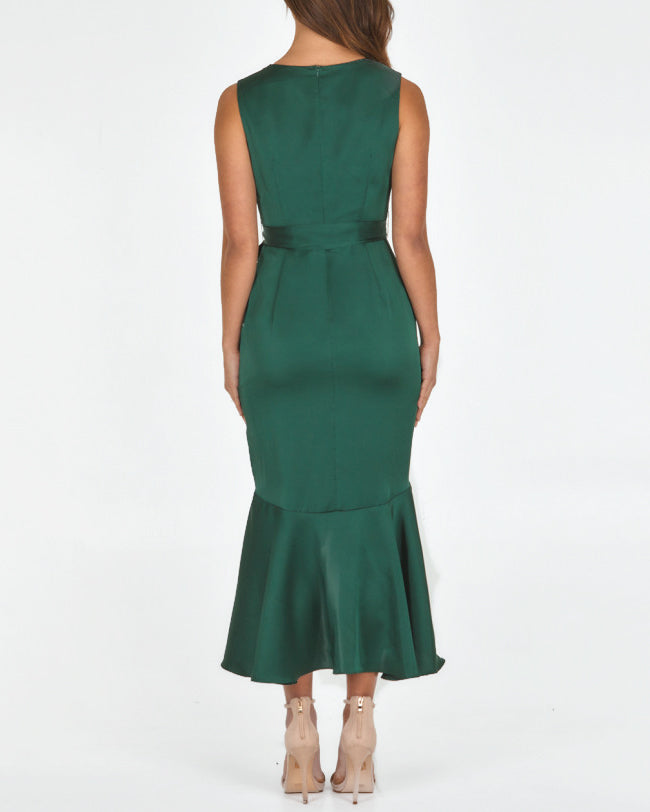 Elizabeth Midi Dress - Green