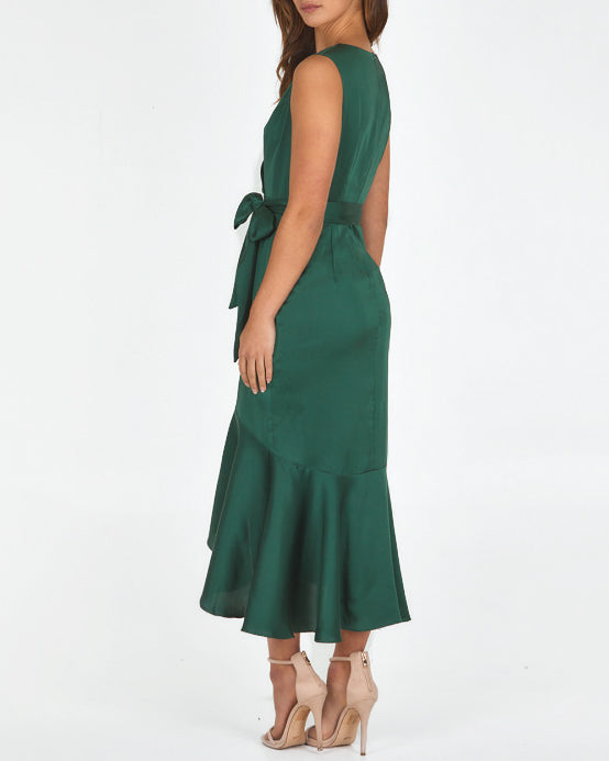 Elizabeth Midi Dress - Green