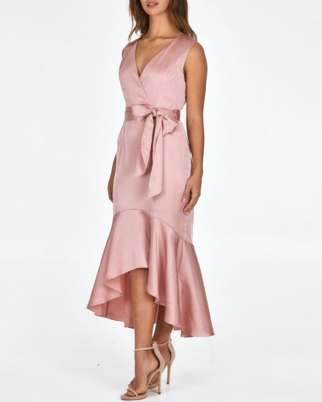 Elizabeth Midi Dress - Rose