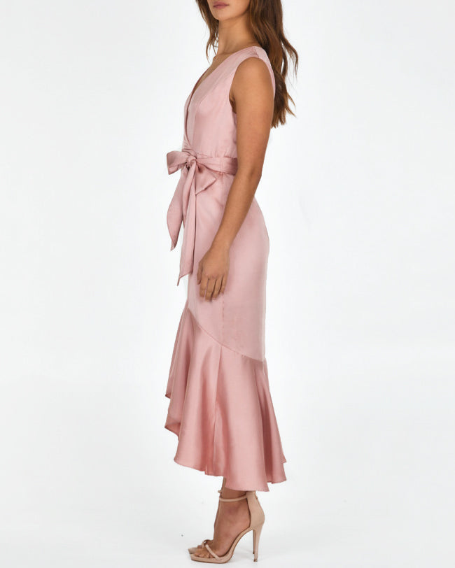 Elizabeth Midi Dress - Rose