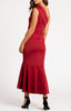 Arielle Midi Dress - Wine