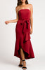 Blaire Waterfall Dress - Wine