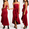 Blaire Waterfall Dress - Wine