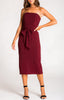 Juniper Midi Dress - Maroon