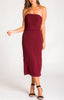 Juniper Midi Dress - Maroon