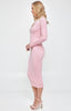 Gigi Knit Midi Dress - Pink